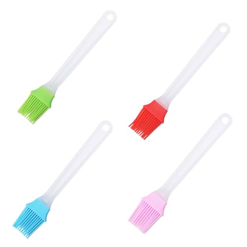 4 Stück Silikon Backpinsel, Küche Pastry Brush, Backen Silikonpinsel, Lebensmittel Grillbürste Pinsel, Klein Basting Gebäckbürste, BBQ Silicone Pinsel für Grillen Gebäck Rühren Kochen 4 Stück Silikon Backpinsel, Küche Pastry Brush, Backen Silikonpinsel, Lebensmittel Grillbürste Pinsel, Klein Basting Gebäckbürste, BBQ Silicone Pinsel für Grillen Gebäck Rühren Kochen von Sufune