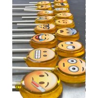 Emoji Bonbon-Sauger-Lollipop-Geburtstags-Gastgeschenke von SugarArtSupply
