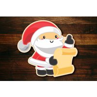Der Weihnachtsmann Überprüft Seine Liste - Weihnachtsausstecher von SugarDashCo