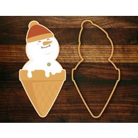 Eis Schneemann - Weihnachts Ausstecher von SugarDashCo