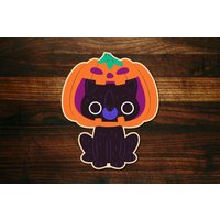 Halloween Black Cat Kürbis # 2 Ausstecher von SugarDashCo