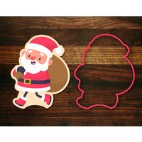 Happy Santa #1 - Tragetasche Weihnachts Ausstecher von SugarDashCo