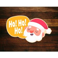Happy Santa #4 - Sprechblase Weihnachtsausstecher von SugarDashCo