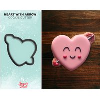 Herz #4 Mit Amor Pfeil - Valentines Ausstecher von SugarDashCo