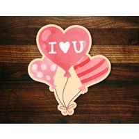 Herz Luftballons - Valentines Ausstecher von SugarDashCo