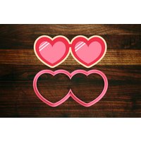 Herz Sonnenbrille - Valentines Cookie Cutter von SugarDashCo