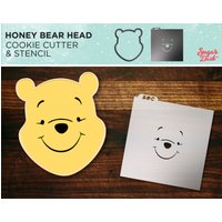 Honig-Bär-Kopf-Ausstechform von SugarDashCo