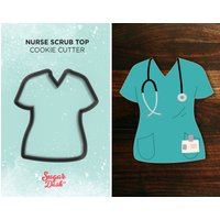 Krankenschwester Scrub Top Ausstecher von SugarDashCo