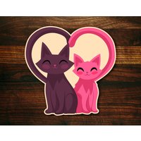 Liebe Katzen Mit Herz Schwänze - Valentines Ausstecher von SugarDashCo