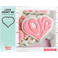 Love Herz # 6 - Valentinstag Cookie Cutter von SugarDashCo