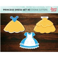 Princess Dress Set # 3 - Mit Ausstechformen Von Wide Classic Stickers von SugarDashCo