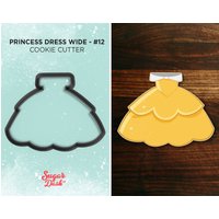 Prinzessinnenkleid Breit Cookie Cutter #12 von SugarDashCo