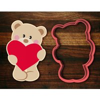 Teddybär Mit Herz #2 - Valentines Ausstecher von SugarDashCo