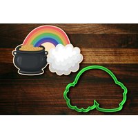 Topf Voll Gold Am Ende Eines Regenbogens - St. Patrick's Day Ausstecher von SugarDashCo