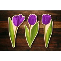 Tulip Trio Blumenstrauß #2 Ausstechform Set von SugarDashCo