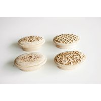 2 3/20, 3 cm Ovaler Massiver Möbelknopf Aus Eiche, Designer Holzknauf, Moderner Holzgriff, Do It Yourself, Diy von SugarMapleHomeDecor