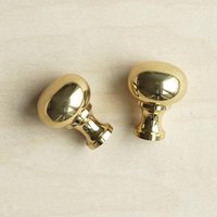 3/4 "Polierter Messing Knob | Winziger Vintage Style Knauf Sphere Knob, Ball Schublade Und Schrank Ziehen, Dekorative Hardware, Möbelbeschläge von SugarMapleHomeDecor