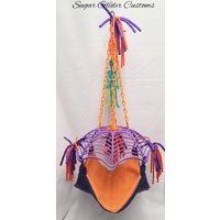 Spider Web Sleeper Toy Lila, Sugar Glider Spielzeug, Suggie Hängematte, Kletterer Für Zuckergleiter, Fliegendes Eichhörnchen, Kurz Tailed Opossum von Sugarglidercustoms