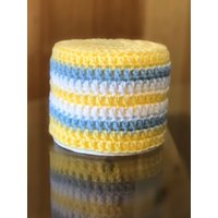 Gelb Gestreiftes Gehäkeltes Toilettenpapier/Taschentuch Cover Gemütlich Gelb Gestreiftes Gehäkeltes Toilettenpapier/Taschentuch Cover Gemütlich von SugarnasHats