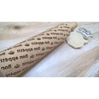 Holzrollen Pin Laser Graved Print-Tasty Plätzchen-Pattern Embossing von SugaryHome