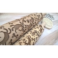 The Funny Dog Handmade Wooden Rolling Pin Laser Graved Smile Love Pets von SugaryHome