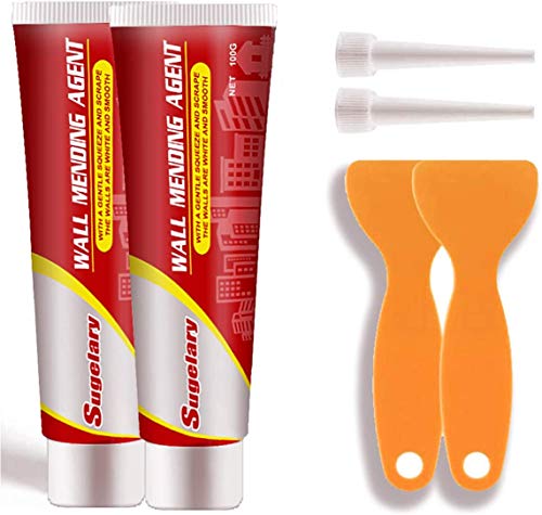 Sugelary Wandreparatur, Wandreparatur Creme, Leistungsstarke Wandreparaturpaste, Wandfüller Weißer Trockenbau-Patch zur Reparatur von Rissen, Löchern, Peeling, Graffiti (200 g) von Sugelary