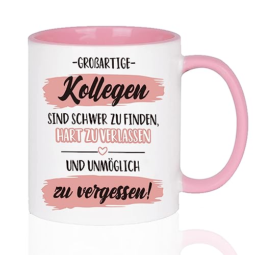 Sugeru® Tasse - abschiedsgeschenk kollegen mit Spruch Alles Gute für Deinen neuen Job - Geschenk zum Abschied | kleine geschenke abschied kollegen | Glossy Emaille Tasse (B) von Sugeru