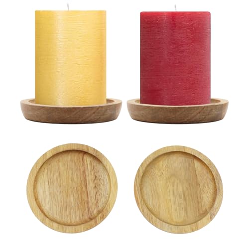 Sugeru Zypressenholz Kerzenteller - 2er-Pack,Runder Kerzenhalter aus Holz mit 10 cm Durchmesser,Kerzenständer für Stumpenkerzen,Dekorative Kerzenuntersetzer,Geeignet für Heimdekoration, Hochzeit Sugeru Zypressenholz Kerzenteller - 2er-Pack,Runder Kerzenhalter aus Holz mit 10 cm Durchmesser,Kerzenständer für Stumpenkerzen,Dekorative Kerzenuntersetzer,Geeignet für Heimdekoration, Hochzeit von Sugeru