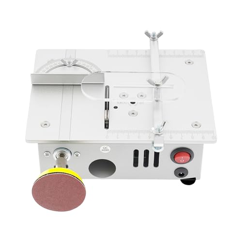 96W Mini Tischkreissäge, Multifunktions-Tischkreissäge mit 4 Klingen, 7-Gang-Netzteil Einstellbarer Präzisions Table Saw, Sägeblatt-Hubbereich 0.1-15mm Einstellbar für Holzbearbeitung 96W Mini Tischkreissäge, Multifunktions-Tischkreissäge mit 4 Klingen, 7-Gang-Netzteil Einstellbarer Präzisions Table Saw, Sägeblatt-Hubbereich 0.1-15mm Einstellbar für Holzbearbeitung von SuhoFutus