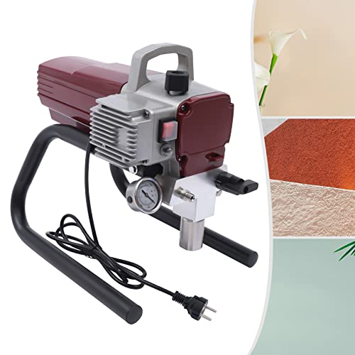 Farbsprühsystem, Pro Airless Farbsprühgerät Wandfarbe 1800W Elektrischer Sprüher Gun Kit, Paint Blast, justierbarer Sprühdruck mit Rohr, Tragbarer Handgriff, für Wand Decke/Holz-Metallfarbe von SuhoFutus