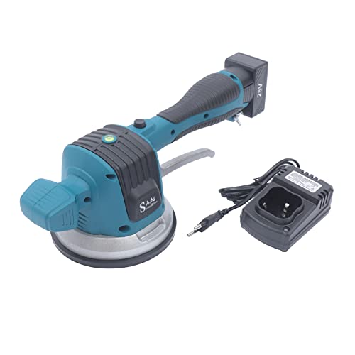 Fliesenverlegungshelfer 220.46lbs Saugkraft, 6 einstellbaren Geschwindigkeiten, mit 2 Akkus und großem Saugnapf Boden- Wandfliesen Fliesenvibrator für 0.6-1.2m Fliesen Fliesenverlegungshelfer 220.46lbs Saugkraft, 6 einstellbaren Geschwindigkeiten, mit 2 Akkus und großem Saugnapf Boden- Wandfliesen Fliesenvibrator für 0.6-1.2m Fliesen von SuhoFutus