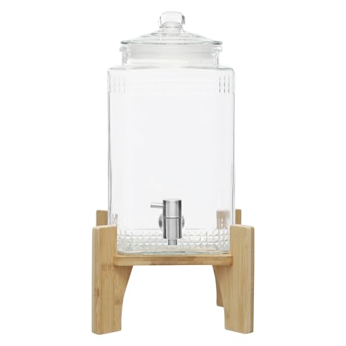 Getränkespender mit Zapfhahn und Ständer, 5 L Saftspender Glas-Getränkespender, Limonadenspender für Restaurants, Hotels, Partys, Fur 60°C Temperaturbeständigkeit Getränkespender mit Zapfhahn und Ständer, 5 L Saftspender Glas-Getränkespender, Limonadenspender für Restaurants, Hotels, Partys, Fur 60°C Temperaturbeständigkeit von SuhoFutus