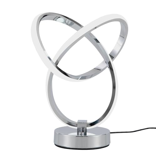 SuhoFutus Tisch Lampe Moderne spiralförmige LED-Schreibtischlampe - 7 Farblichter Einstellbar, 10V Tischlampe in Form Eines Klee Kleeblatts, Schreibtischlampe für Schlafzimmer, Büros usw von SuhoFutus