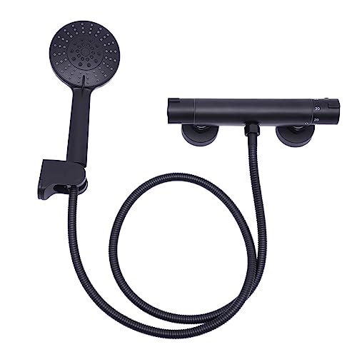 Wasserhahn Duschthermostat Schwarz, Badewannenbrause Set Duschthermostat Für Badezimmer, Mehrere Outlet-Modi, Aus Messing, ist anwendbar auf Hotels oder Häuser zum Wasserhahn Duschthermostat Schwarz, Badewannenbrause Set Duschthermostat Für Badezimmer, Mehrere Outlet-Modi, Aus Messing, ist anwendbar auf Hotels oder Häuser zum von SuhoFutus
