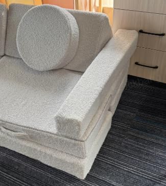 Suhu Spielsofa für Kinder Kindercouch Abnehmbar Ausklappbares Modulares Kindersofa für Spielzimmer Schaumstoff Schlafzimmer Möbel DIY Dunkelgrau von Suhu