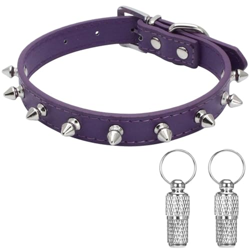 Suiecuor hundehalsband Leder hundehalsband kleine Hunde Hunde Halsband geeignet für kleine mittlere und große Hunde und Katzen Lila S Suiecuor hundehalsband Leder hundehalsband kleine Hunde Hunde Halsband geeignet für kleine mittlere und große Hunde und Katzen Lila S von Suiecuor