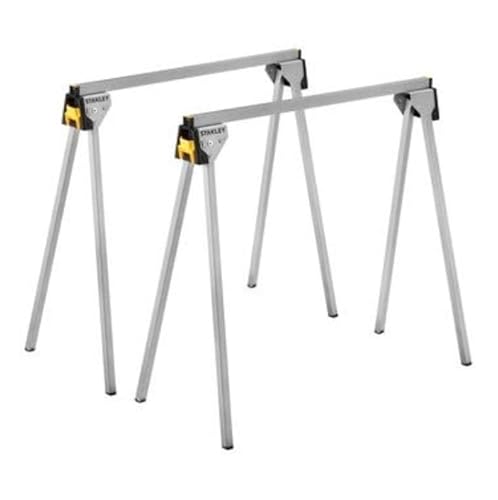 Suinga 2er-Pack Faltbock aus Metall, Tragfähigkeit 340 kg, geöffnet: 73,6 x 42,4 x 85,5 cm, zusammengeklappt: 10,5 x 9,6 x 79,4 cm von Suinga