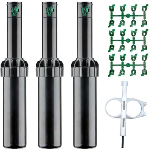Suinga 3 x Hunter SRM-04 Sprinkler, Reichweite 4 bis 9 m, Gewinde 1/2 Zoll, inkl. Einstellschlüssel und Düsen-Sets, Schwarz Suinga 3 x Hunter SRM-04 Sprinkler, Reichweite 4 bis 9 m, Gewinde 1/2 Zoll, inkl. Einstellschlüssel und Düsen-Sets, Schwarz von Suinga
