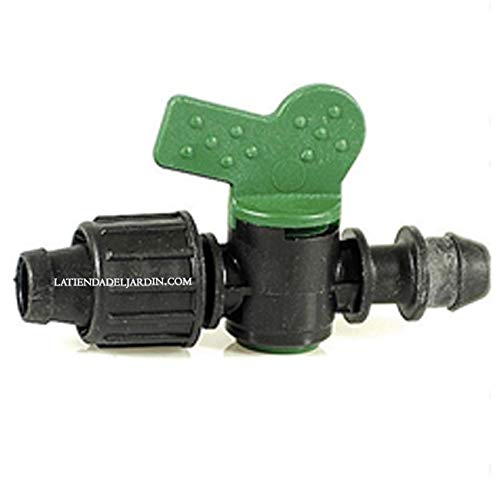 Suinga 50 Stück Absperrventil für Tropfbewässerungssystem 16mm Anschluss | Ventil für Bewässerungssystem, schwarz Suinga 50 Stück Absperrventil für Tropfbewässerungssystem 16mm Anschluss | Ventil für Bewässerungssystem, schwarz von Suinga