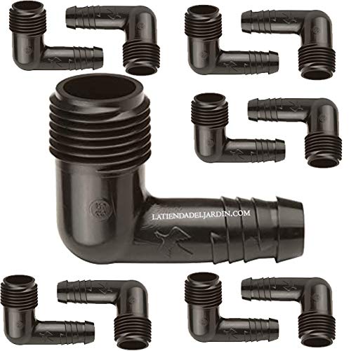 Suinga 50 Stück Rillen-Druckrohr 16 mm x 3/4"(0,9 cm) – Kompatibel mit R.Bird SPX Flex zur Installation von Bewässerungssprengern von Suinga