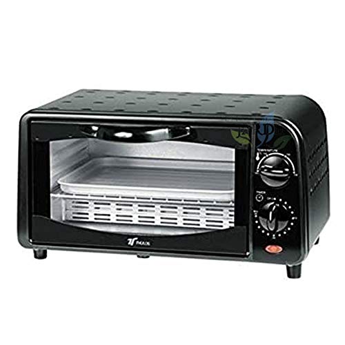 Elektro-Toaster, 800W, 9 Liter, Edelstahl, Schwarz, einstellbare Temperatur 100°C-230°C. von Suinga