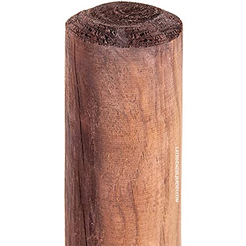 Suinga Baumpfahl Ø 10 cm x 200 cm, runde Holzpfosten, Palisade, Befestigungspfähle, Holzpfosten, braun von Suinga