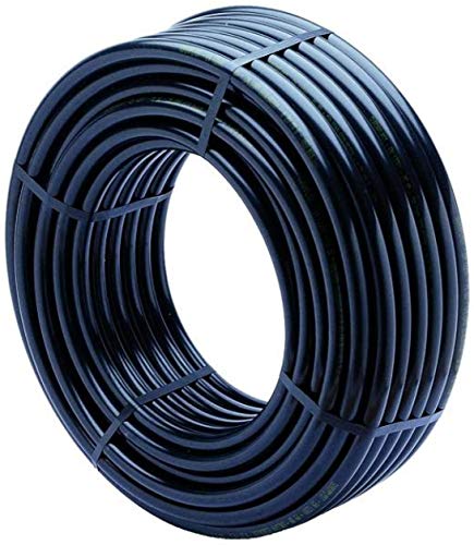 PE-LD Rohr 100 m x 16mm PN 6-2mm (Solaranlage, Poolbeheizung) Verlegerohr Wasserleitung Versorgungsleitung Wasserrohr Bewässerung Kunststoffrohr schwarz von Suinga