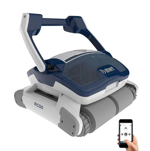 Suinga Professionelle Automatik Poolreiniger RC50 - vollständige Reinigung von Boden, Wänden und Wasserlinie mit 4D Filter und Anwendungssteuerung von Suinga