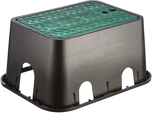Suinga Riego-Armatur, schwarz, 420 x 320 x 200 mm, Bewässerungskasten für 3-4 Elektroventile oder Zubehör, hochfestes Polyethylen, hochwertige Kanten und Rost. Suinga Riego-Armatur, schwarz, 420 x 320 x 200 mm, Bewässerungskasten für 3-4 Elektroventile oder Zubehör, hochfestes Polyethylen, hochwertige Kanten und Rost. von Suinga