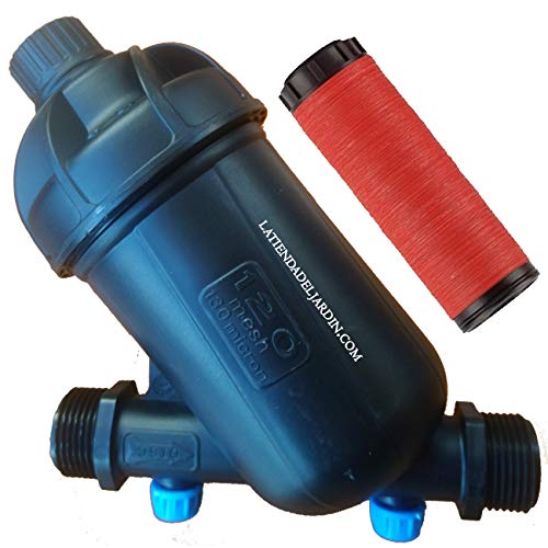 Suinga RINGFILTER 3/4". Filterkapazität von 120 Mesh. Verwendet in Bewässerungsanlagen und TROPFBEWÄSSERUNG. Gewinde 3/4" zum Anschluss an ein 25-mm-ROHR. von Suinga