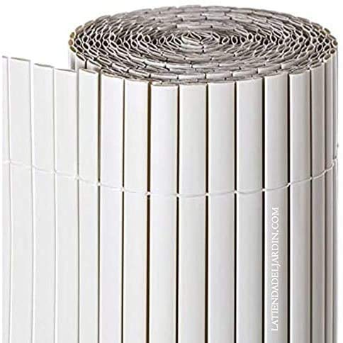 Suinga SICHTSCHUTZMATTE doppelseitig 2 x 3 m, weißes PVC, verleiht Ihrem Garten oder Ihrer Terrasse EIN modernes, Elegantes und unterschiedliches Aussehen. von Suinga