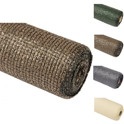 Suinga Sichtschutz 120 g/m² | Sichtschutz für Ihre Terrasse oder Garten | Schattennetz | 95 % Sichtschutz (1 x 10 m, braun) von Suinga
