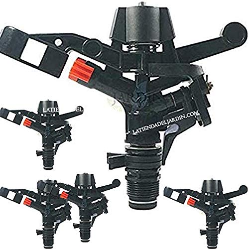 Suinga. 5 x Sprinkler Reichweite 15 MTS. Männlich 3/4 Gewinde Durchflussmenge 25 Liter/Minute oder 1900 Liter/Stunde von Suinga
