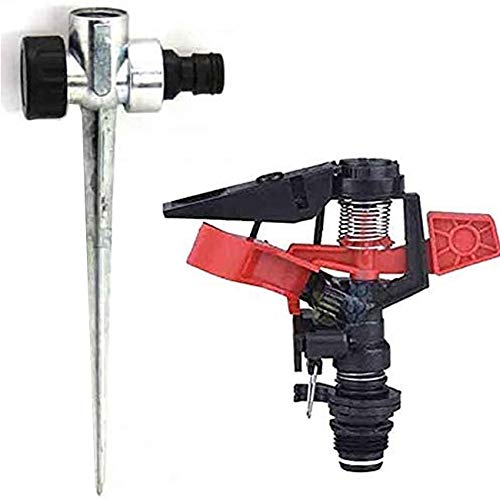 Suinga. KIT LANDSPRINKLER AUSRICHTBARER WINKEL. Reichweite von 8 bis 13 Metern. Männliches Gewinde von 1/2". Durchfluss von 654 bis 1212 l/h. Enthält einen METALL-SPRENGERHALTER. von Suinga